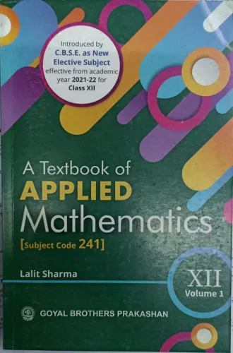 Applied Mathematics- Class 12 Vol-1 (Sb Code- 241)