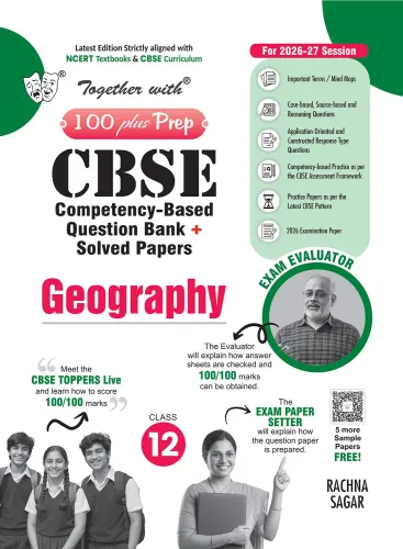 Together with 100 Plus Prep CBSE Class 12 Geography Question Bank For Session 2026-27 Exam | Mind Maps, PYQs & Practice Papers & Solved board examination paper 2026 (CBSE)