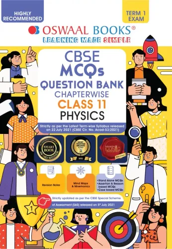 Oswaal CBSE MCQs Question Bank Chapterwise & Topicwise For Term-I, Class 11, Physics (With the largest MCQ Question Pool for 2021-22 Exam)