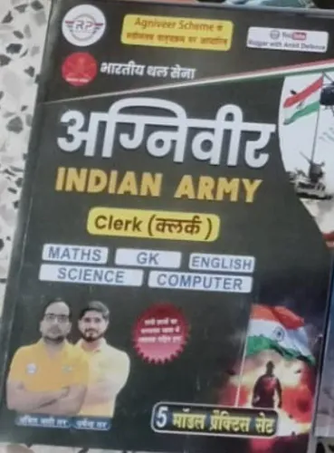 Agniveer Indian Army Clerk 5 Model Practice Sets hindi Hindi Latest Edition 2024