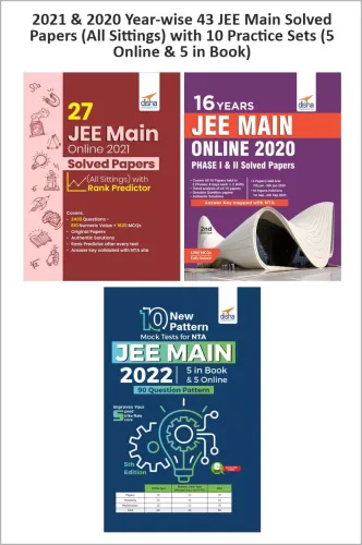 2021 & 2020 Year-wise JEE Main Solved Papers (All Sittings) with 10 Practice Sets