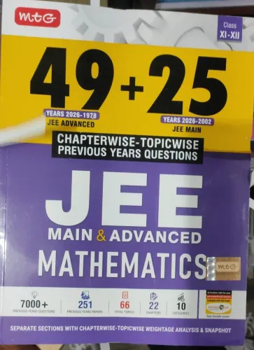 49+25 Years Chap.wise Topic Wise Mathematics Jee Main & Advanced-11&12