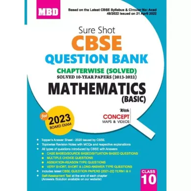 Sure Shot Cbse Qestion Bank C.w. Math(basic)-10
