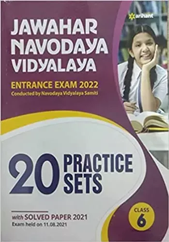 20 Practice Sets Jawahar Navodaya Vidyalaya 2022 Class 6