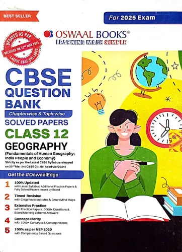 Cbse Question Bank Solved Papers Geography-12(2024-2025)