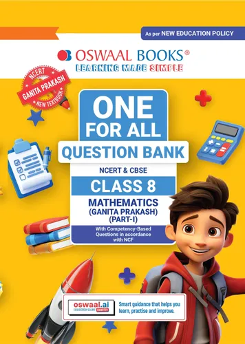 CBSE Class-8 One for All Mathematics (Ganita Prakash) Part-1 For 2026-27 Exam | As Per Latest NCERT & CBSE Syllabus | Chapter-wise Question Bank, Revision Notes, Theory & Competency Based Questions