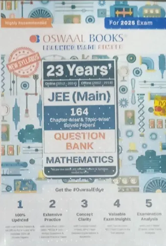 23 Years 164 Jee Main Q.b. Mathematics (2025)