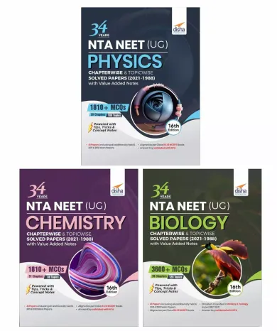 34 Years NTA NEET (UG) Physics, Chemistry & Biology Chapterwise & Topicwise Solved Papers with Value Added Notes