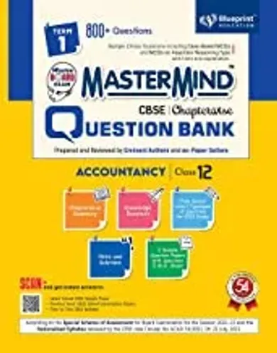 Master Mind CBSE Question Bank - Accountancy Class 12 |Term 1 |For Session 2021-2022