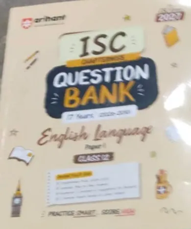 ISC Chapterwise Topicwise Question Bank English Language-12 (Paper-1)