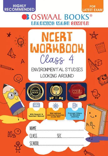 Oswaal NCERT Workbook Environmental Studies (Looking Around) Class 4 (Black & White) (For Latest Exam) 