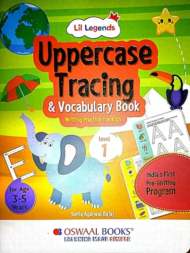 Uppercase Tracing & Vocabulary Book Level-1