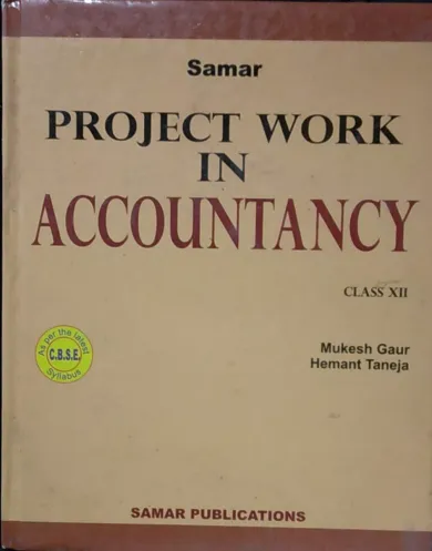 Project Work In Accountancy For Class 12