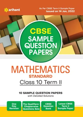 Arihant CBSE Term 2 Mathematics Standard Class 10 Sample Question Papers (As per CBSE Term 2 Sample Paper)