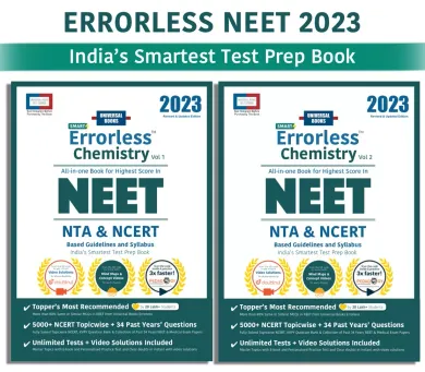 Smart Errorless Chemistry NEET 2023 - (Vol 1 & 2) | NCERT Based | India's Smartest Test Prep Book |
