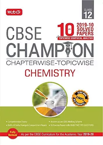 10 Years CBSE Champion Chapterwise-Topicwise Chemistry-Class- 12