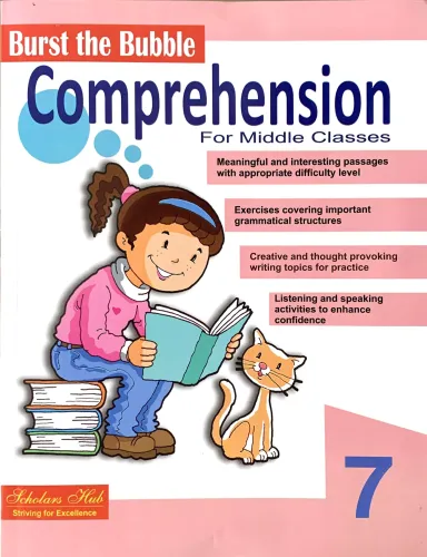 Scholars Hub Comprehension Book for Develop Reading and Writing Skills of Kids (Middle Classes - 7)