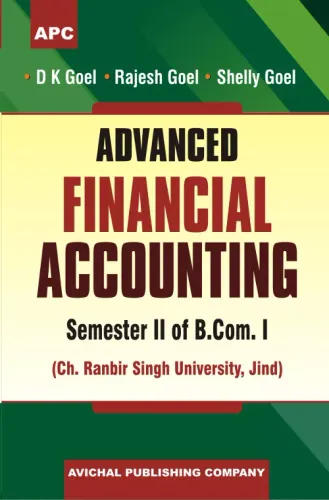 Advanced Financial Accounting Sem. 2 of B.Com I (C.R.S.U., Jind)