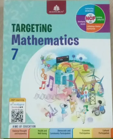 Targeting Mathematics for class 7 Latest Edition 2024