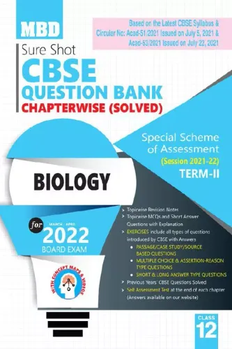 MBD Sure Shot Class 10 Question Bank Biology (Chapterwise Solved) Term-2