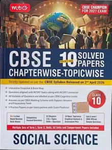 CBSE Chapterwise Solved Papers Social Science Class 10 (2026)