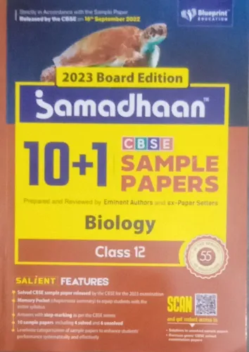 Samadhaan 10+1 Sample Papers.. Biology  class - 12