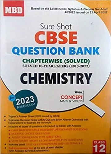 Sure Shot Cbse Qestion Bank Chapter wise  Chemistry-12