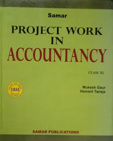 Project Work In Accountancy For Class 11