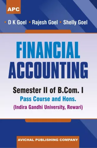 Financial Accounting Semester 2 of B.Com. I (Pass Course and Hons.) (Indira Gandhi University), Rewari