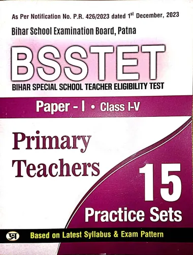 Bsstet Paper-1 1-5 Primary Teachers 15 Practice Sets