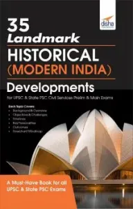 35 Landmark Historical Developments (Modern India) for UPSC & State PSC Civil Services Prelim & Main Exams