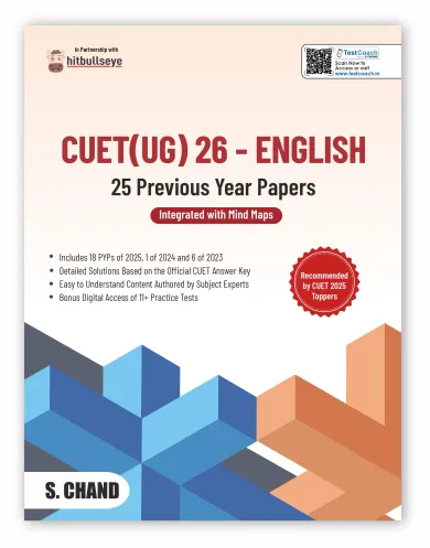 CUET (UG) 2026 English : 25 Previous Year Papers (9789373595610) - Hitbullseye