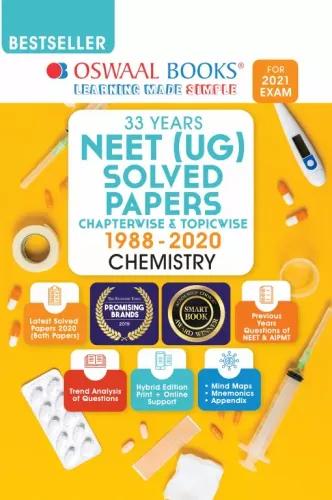 Oswaal NEET (UG) Solved Papers Chapterwise & Topicwise Chemistry Book (For 2021 Exam)