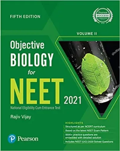 Objective Biology for NEET - Vol - II | Fifth Edition | By Pearson Paperback –2021