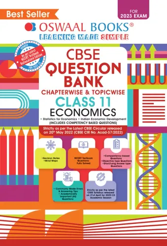 CBSE Chapterwise & Topicwise Question Bank Class 11 Economics Book (For 2023 Exam)