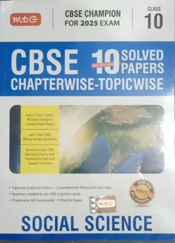 Cbse 10 Yr. Cw Tw Social Science-10 Solved Paper-2025