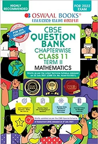 Oswaal CBSE Question Bank Chapterwise For Term 2, Class 11, Mathematics (For 2022 Exam) Paperback – 1 January 2022