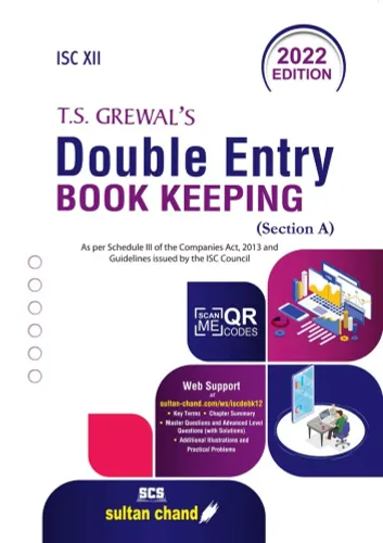 ISC Double Entry Book Keeping for Class 12 (Section - A) - 2022