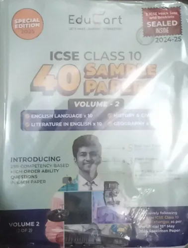 ICSE 40 Sample Papers V-2 (English,History,Civics,Lit,Geog) 10th