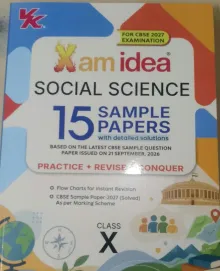 Xam Idea 15 Sample Papers Social Science Class 10 (2026-27)