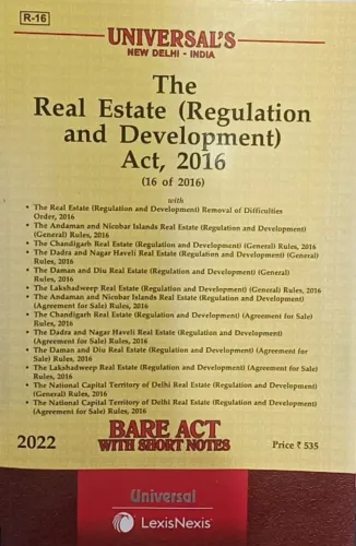 Real Estate Act 2016 With Rules Of U T S And Nct Of Delhi