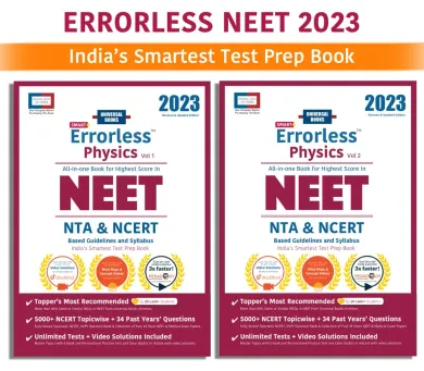Smart Errorless Physics NEET 2023 - (Vol 1 & 2) | NCERT Based | India's Smartest Test Prep Book | Video Concepts & Solutions | Mind-maps | Mobile App | Universal Books
