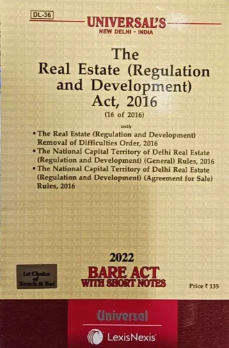 Real Estate Act 2016 With Allied Order And Rules For NCT Of Delhi