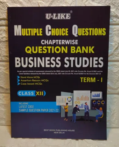 U-like Business Studies Class 12 MCQ Chapterwise Question Bank Term-1 Latest CBSE Question Paper 2021-2022 Exam