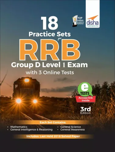 18 Practice Sets for RRB/ RRC Group D Level 1 Exam with 3 Online Tests 3rd Edition