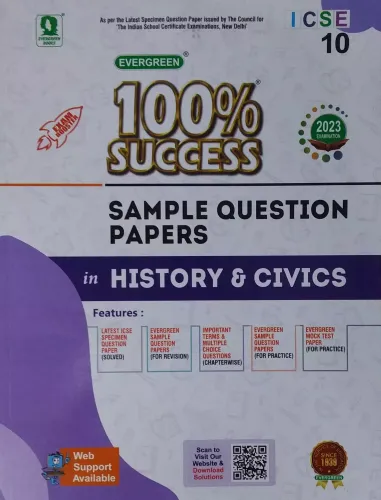 100% Success Sample Question Papers Icse History&Civics-10