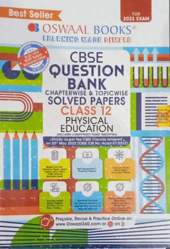 CBSE QUESTION BANK CHAPTERWISE & TOPIC WISE SOLVED PAPERS CLASS 12 PHYSICAL EDUCATION 