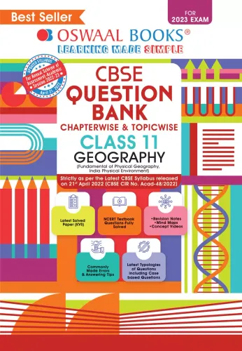 Oswaal CBSE Class 11 Geography Chapterwise & Topicwise Question Bank Book (For 2022-23 Exam)