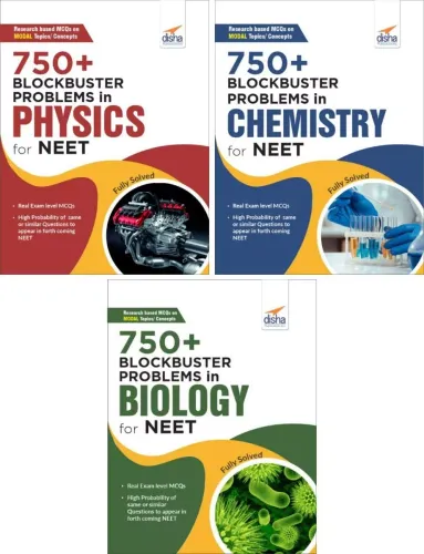 2250+ Blockbuster Problems in Physics, Chemistry & Biology for NEET-Set of 3 Books