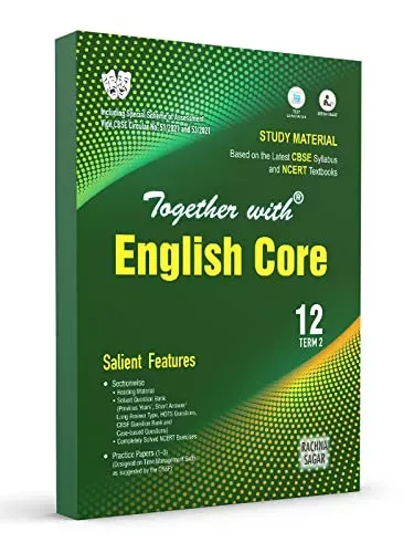 Rachna Sagar Together With CBSE Question Bank Study Material Term 2 English Core Books for Class 12th 2022 Exam, Best NCERT MCQ, OTQ, Practice & Sample Paper Series 